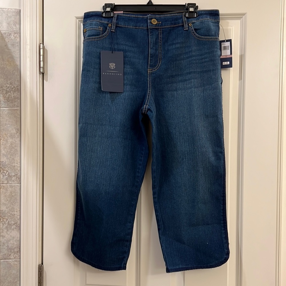 Bandolino Dark Blue Cropped Jeans Capris